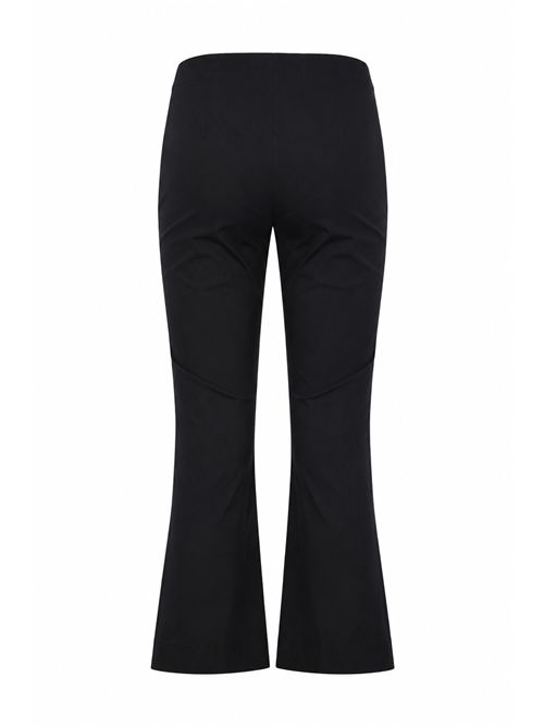 Pantaloni a trombetta Claudette in tela di cotone Nero Liviana Conti | CNTK50Y69-0